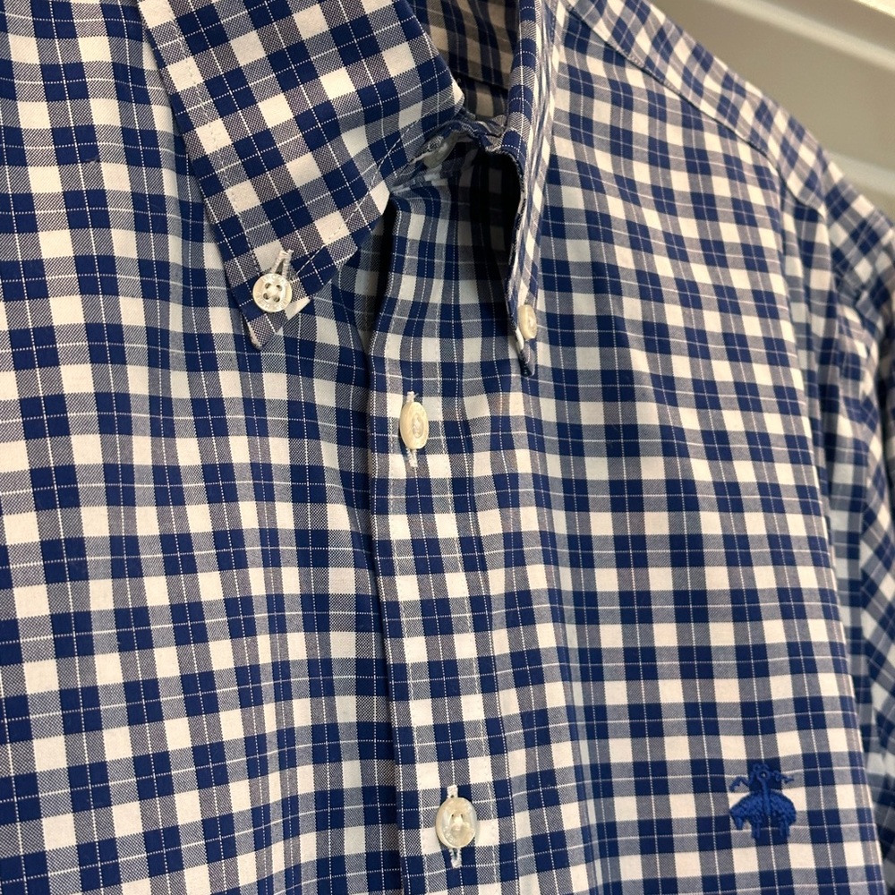 Brooks Brothers Regent Fit Collared Long Sleeve Shirt - Size Medium M